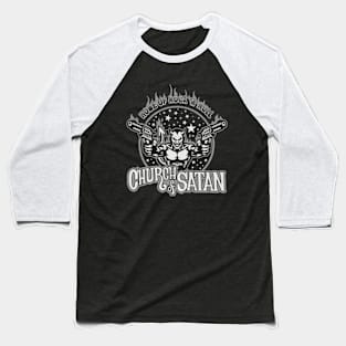 Church Of Satan - Home of Rock 'N' Roll Baseball T-Shirt